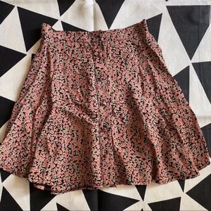 Brandy Melville floral mini skirt
